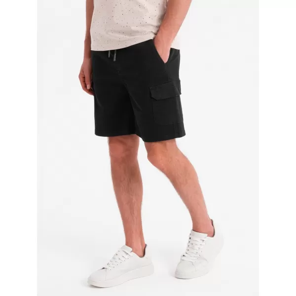  Pantaloni scurți pentru bărbați OMBRE OM-SRCG-0190 NEGRU 