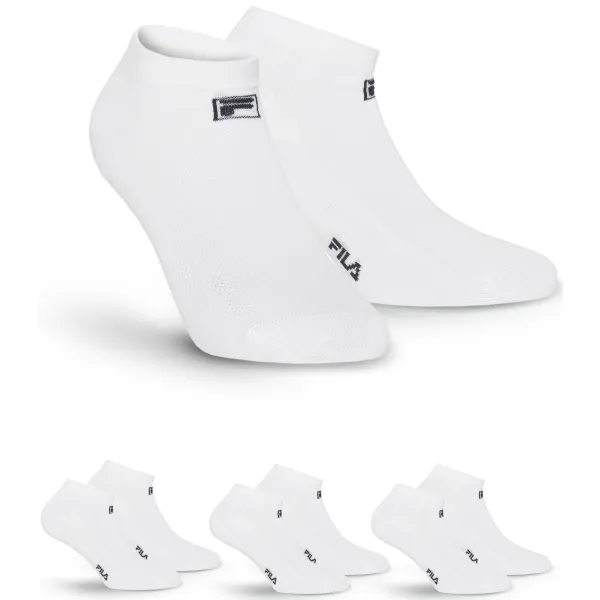  Șosete FILA INVISIBLE 3-PACK F1735 WHITE 
