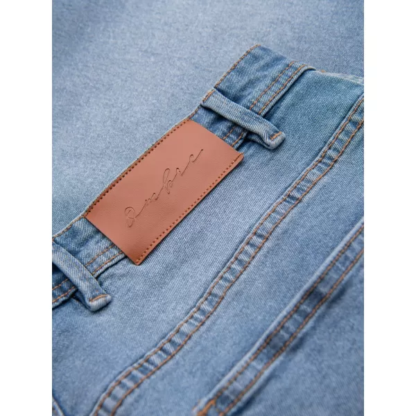  Pantaloni scurţi OMBRE OM-SRDS-0171 ALBASTRU DESCHIS 