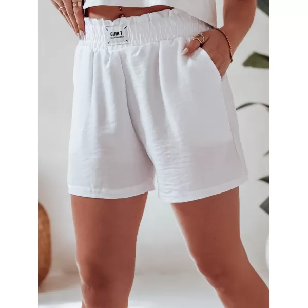  Pantaloni scurți pentru doamne DSTREET OWN STYLE SY0456 ALB 