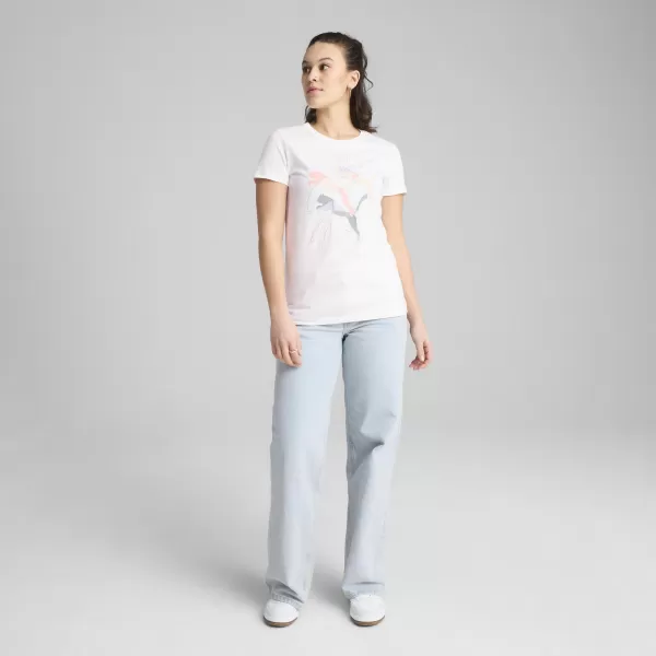  Cămaşă PUMA GRAPHICS BRANDED LEAF TEE 685082_02 PUMA ALB 