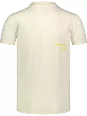 Tricou bărbătesc NORBLANC NBSMT8153 CREAM WHITE Nordblanc