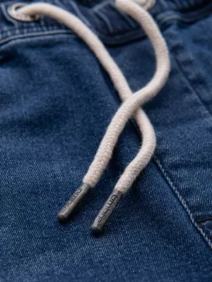 Pantaloni scurți pentru bărbați OMBRE OM-SRDS-0192 ALBASTRU