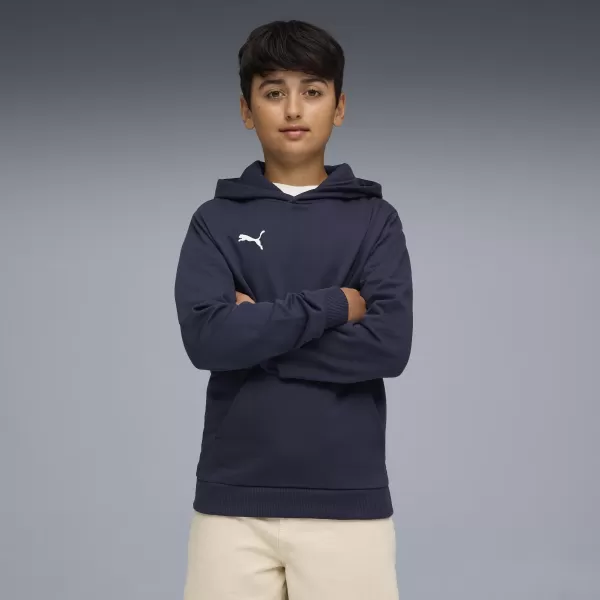  Panouri pentru bebeluși PUMA TEAMGOAL CASUALS HOODY JR 658619_06 PUMA NAVY/PUMA WHITE 