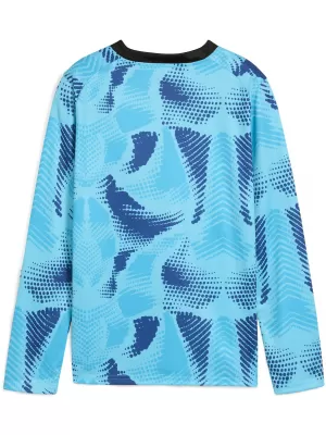 Jersey pentru copii PUMA TEAMTARGET GK LS JERSEY JR 706521_02 BRIGHT AQUA / AQUA BRIGHT / PUMA ALB