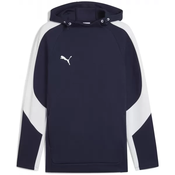  Panoul pentru bărbați PUMA TEAMEVOSTRIPE HOODY 659954_06 PUMA NAVY/PUMA SILVER 