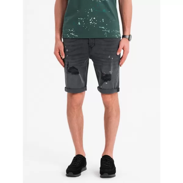  Pantaloni scurţi OMBRE OM-SRDS-0186 GRI 