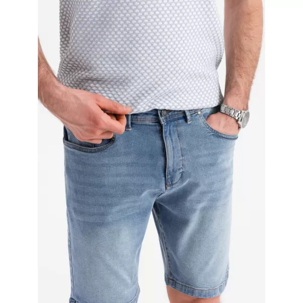 Pantaloni scurţi OMBRE OM-SRDS-0171 ALBASTRU DESCHIS 