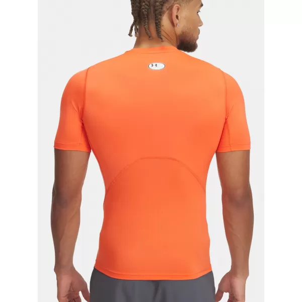  Tricou pentru bărbați UNDER ARMOUR HG ARMOUR COMP SS 1361518-847 PORTOCALE 