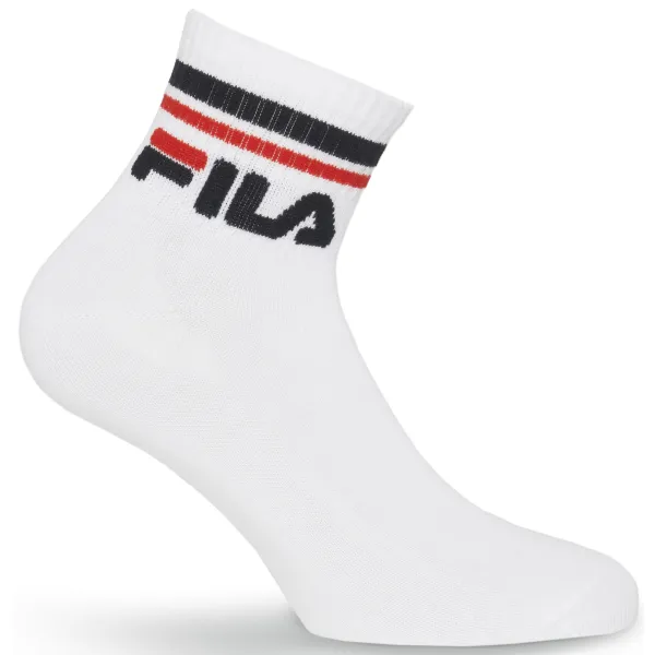 Șosete FILA QUARTER 3-PACK F9398 WHITE 