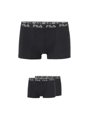 Boxeri bărbătești FILA MAN BOXER 2-PACK FU5004/2 BLACK
