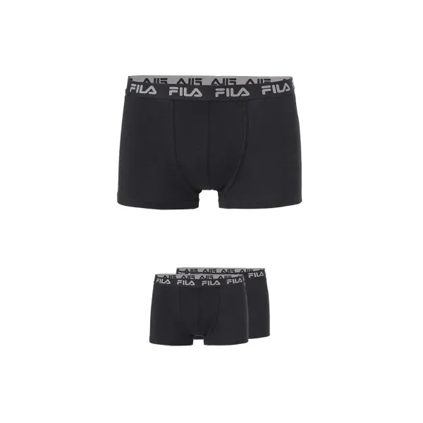  Boxeri bărbătești FILA MAN BOXER 2-PACK FU5004/2 BLACK 