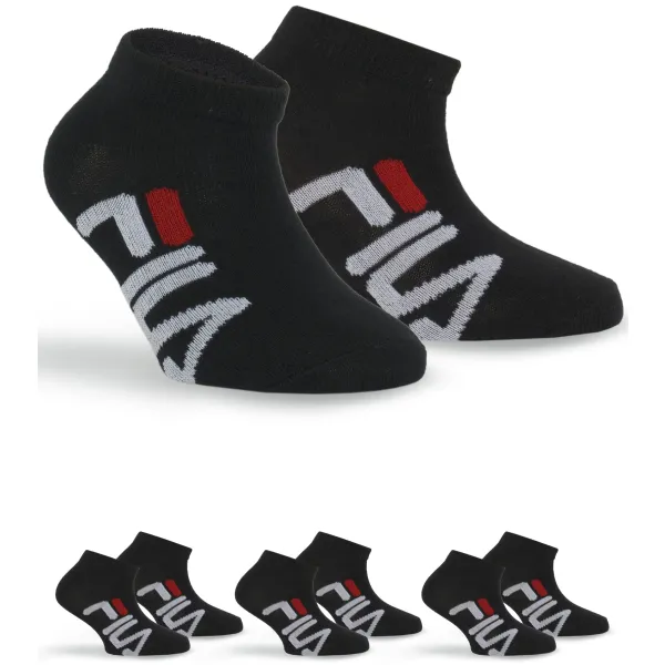  Șosete FILA INVISIBLE JUNIOR 3-PACK F8199/3 BLACK 