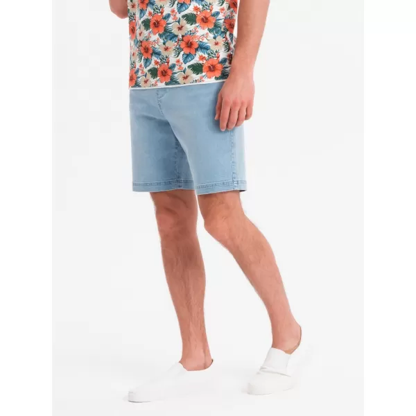  Pantaloni scurți pentru bărbați OMBRE OM-SRDS-0192 ALBASTRU DESCHIS 