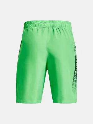 Pantaloni scurți pentru băieți UNDER ARMOUR WOVEN GRAPHIC SHORTS 1370178-316 VERDE