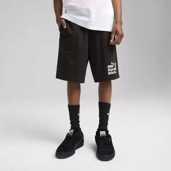  Pantaloni scurţi PUMA MID90S LONG SHORTS 685151_01 PUMA NEGRU 