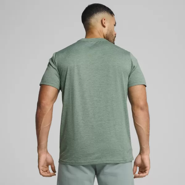  Cămaşă PUMA M TAD ESS HEATHER CAT TEE 525907_30 GREEN MOON HEATHER 