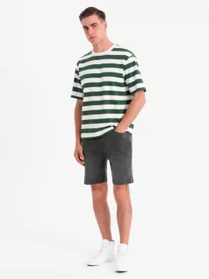 Pantaloni scurți pentru bărbați OMBRE OM-SRDS-0192 GRI