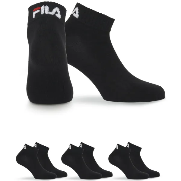  Șosete FILA QUARTER 3-PACK F9300 BLACK 