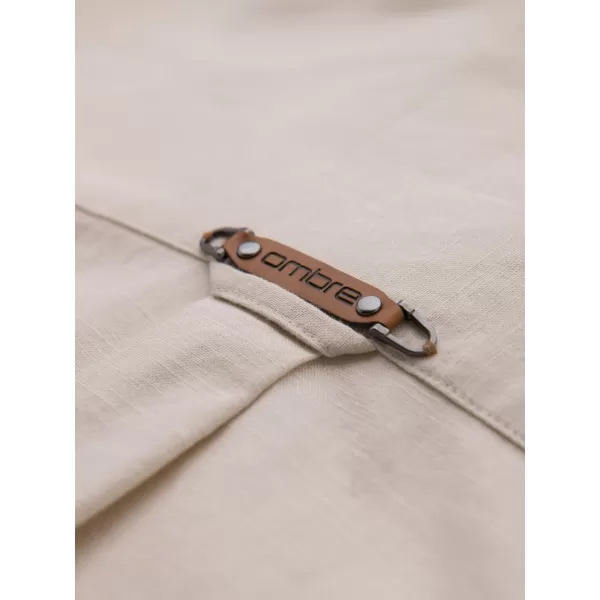  Cămaşă OMBRE OM-SHCS-0134 CREMĂ 
