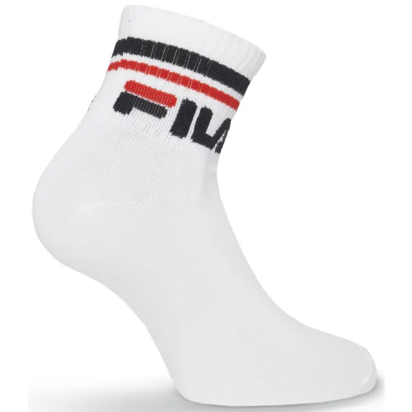  Șosete FILA QUARTER 3-PACK F9398 WHITE 