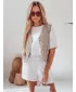 Pantaloni scurți pentru doamne DSTREET HOT VIBE SY0444 ALB
