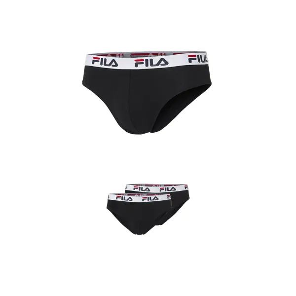  Chiloți bărbătești FILA MAN BRIEF 2-PACK FU5015/2 BLACK 