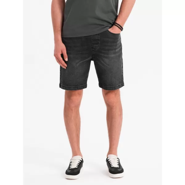  Pantaloni scurți pentru bărbați OMBRE OM-SRDS-0192 NEGRU 