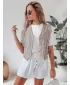 Pantaloni scurți pentru doamne DSTREET SUMMER TRIP SY0438 ALB