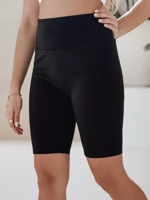 Pantaloni scurți pentru doamne DSTREET SOFT AND FIT SY0420 NEGRU