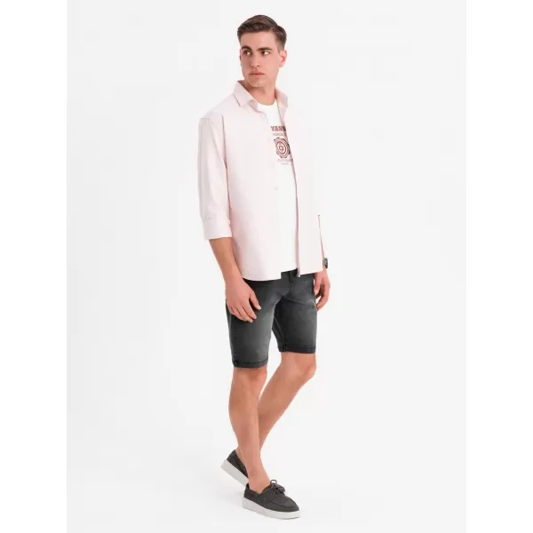  Pantaloni scurţi OMBRE OM-SRDS-0171 NEGRU 