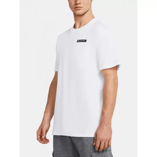  Tricou pentru bărbați UNDER ARMOUR HW ARMOUR LABEL SS 1382831-100 ALB 
