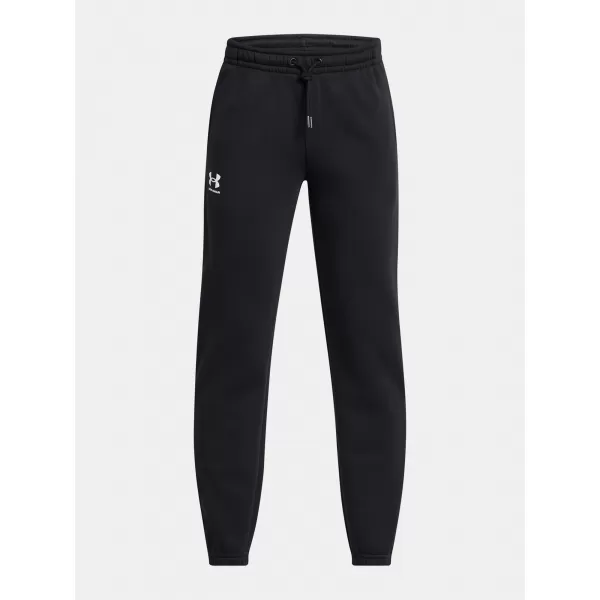  Pantaloni de trening pentru băieți UNDER ARMOUR B ICON FLC JOGGER TAPING 1390294-001 NEGRU 