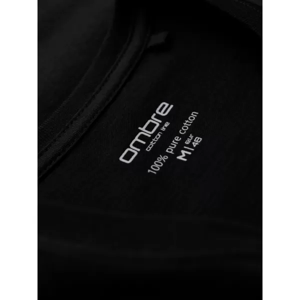  Cămaşă OMBRE OM-TSBS-0237 NEGRU 