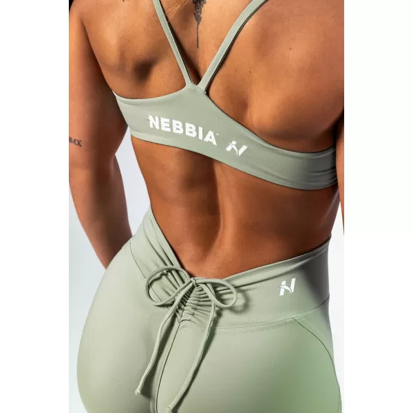  Sutien sport cu suport mediu TWIST-KNOT 423 VERDE DESCHIS Nebbia 