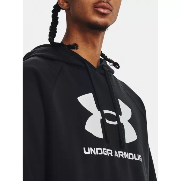  Hanorac pentru bărbați UNDER ARMOUR RIVAL FLEECE LOGO HD 1379758-001 NEGRU 