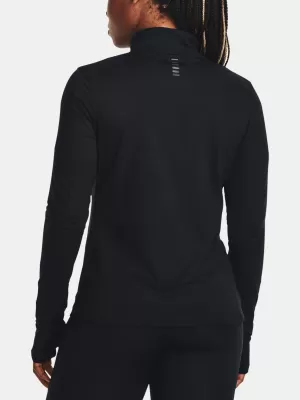 Tricou pentru femei UNDER ARMOUR QUALIFIER RUN 1/2 ZIP 1379349-001 NEGRU