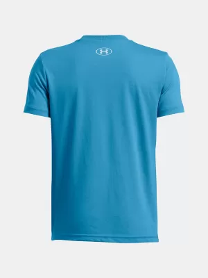Tricou băieți UNDER ARMOUR B LOGO WORDMARK SS 1389963-452 ALBASTRU