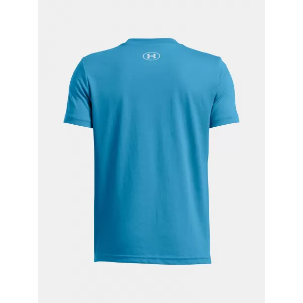  Tricou băieți UNDER ARMOUR B LOGO WORDMARK SS 1389963-452 ALBASTRU 