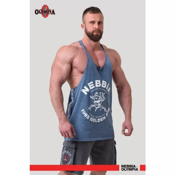  Lărgiș spate muscular spalat GOLDEN AGE 791 BLUE Nebbia 