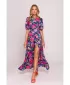 Rochie MOE M858 ALBASTRU/ROZ