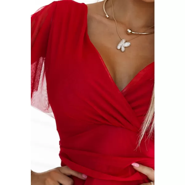  Rochie NUMOCO NASTIA 562-7 ROŞU 