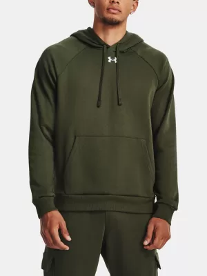 Hanorac pentru bărbați UNDER ARMOUR RIVAL FLEECE HOODIE 1379757-390 VERDE