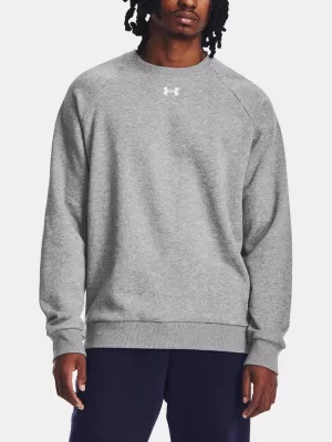 Hanorac pentru bărbați UNDER ARMOUR RIVAL FLEECE CREW 1379755-025 GRI
