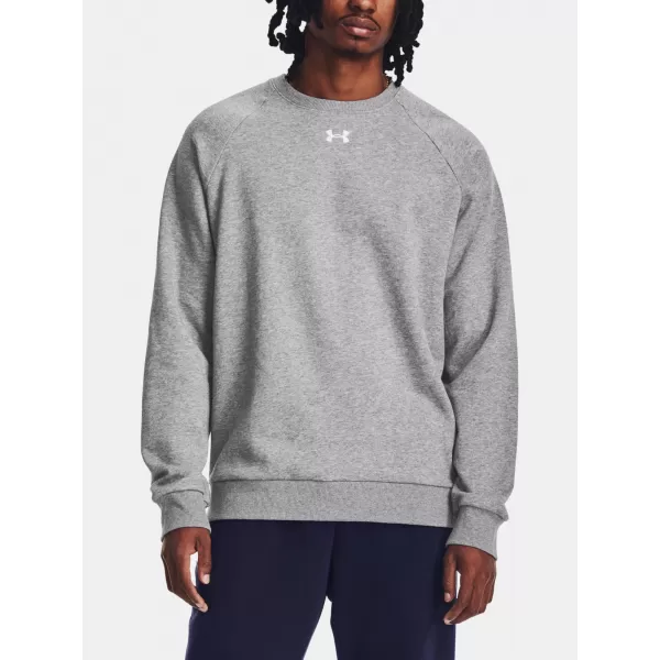  Hanorac pentru bărbați UNDER ARMOUR RIVAL FLEECE CREW 1379755-025 GRI 