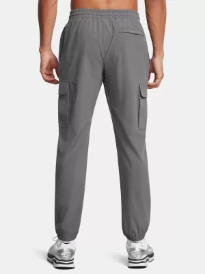 Pantaloni sport pentru bărbați UNDER ARMOUR VIBE WOVEN CARGO PANTS 1386558-025 GRI