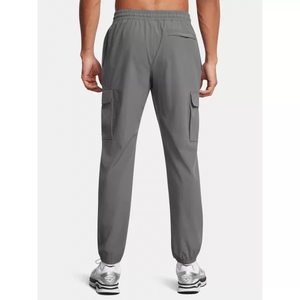  Pantaloni sport pentru bărbați UNDER ARMOUR VIBE WOVEN CARGO PANTS 1386558-025 GRI 