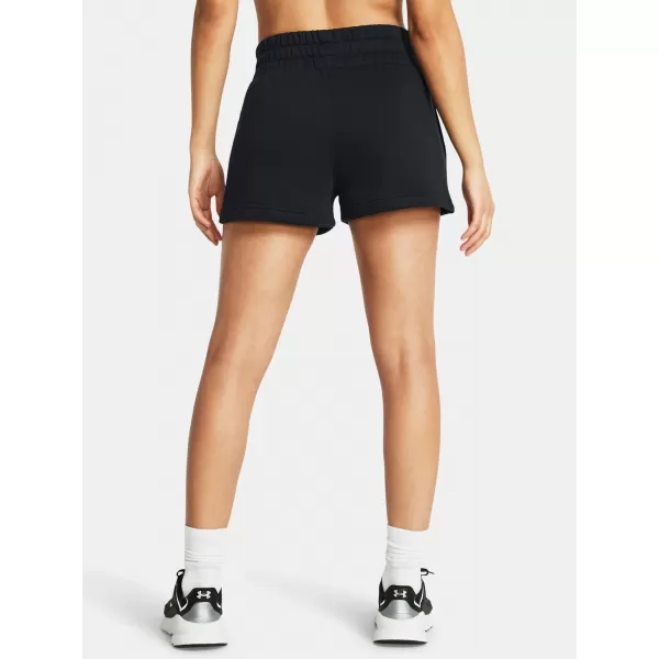  Pantaloni scurți de damă UNDER ARMOUR ICON FLEECE BOXER SHORTS 1382725-001 NEGRU 