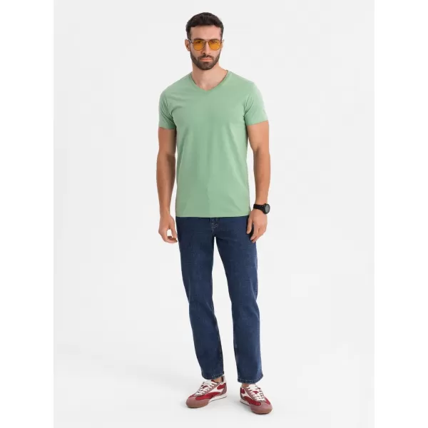  Cămaşă OMBRE OM-TSBS-0237 VERDE 