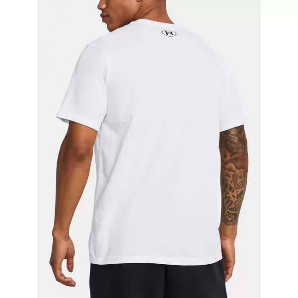 Tricou pentru bărbați UNDER ARMOUR GL FOUNDATION UPDATE SS 1382915-100 ALB 